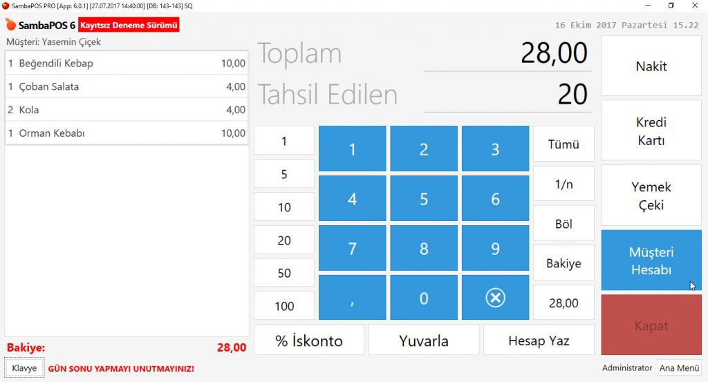 5.1.10.c. Müşteri Hesabı Nasıl Borçlandırılır?