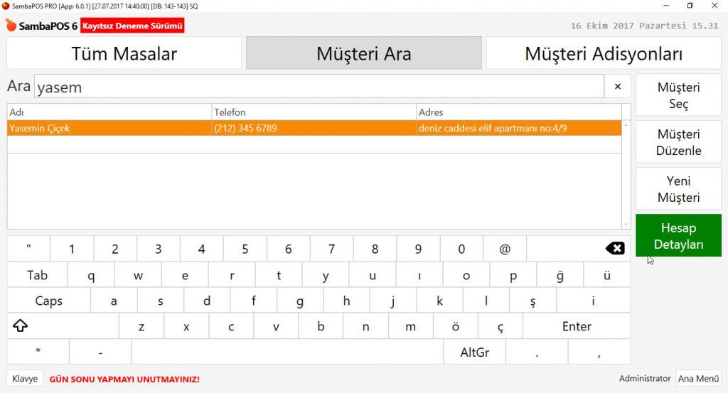 5.1.10.c. Müşteri Hesabı Nasıl Borçlandırılır?