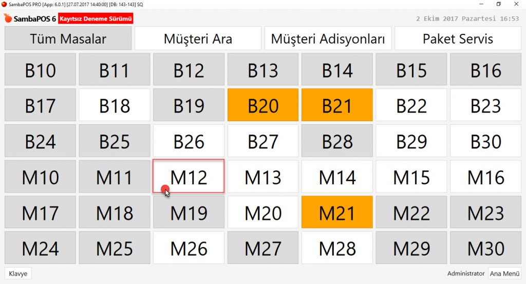 5.1.1.a. Masaya Sipariş Nasıl Alınır?