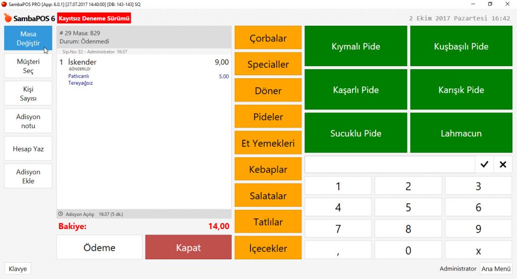 5.1.3.c. Adisyon ve Masa Birleştirme Nasıl Yapılır?