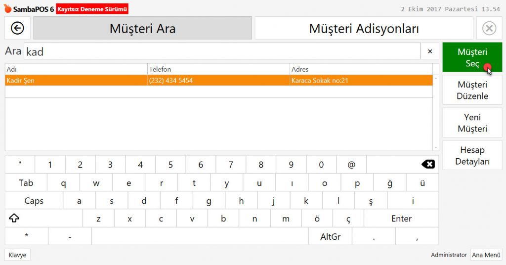 5.4.3. Müşteri Hesabına Açık Hesap Ödeme Nasıl Alınır?
