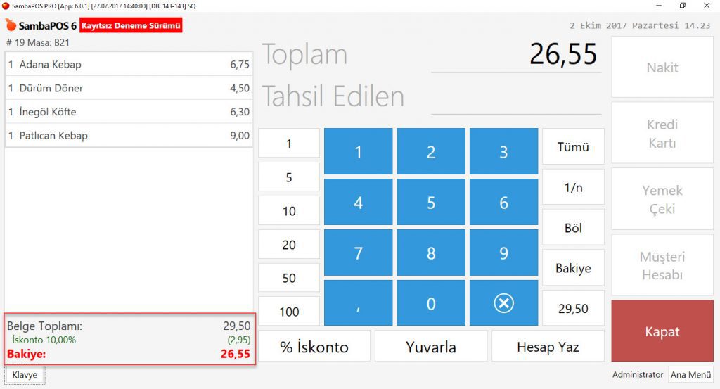 5.4.6. Yüzde İskonto Nasıl Yapılır?