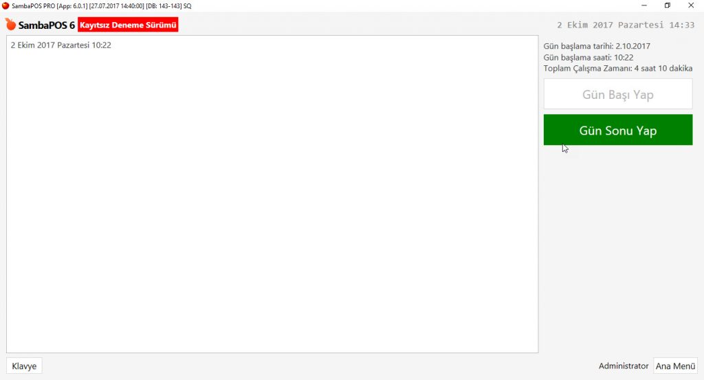 5.5.1.b. GünSonu Nasıl Yapılır?