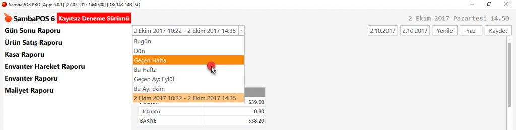 5.5.5.a. Temel Raporlara Genel Bir Bakış?