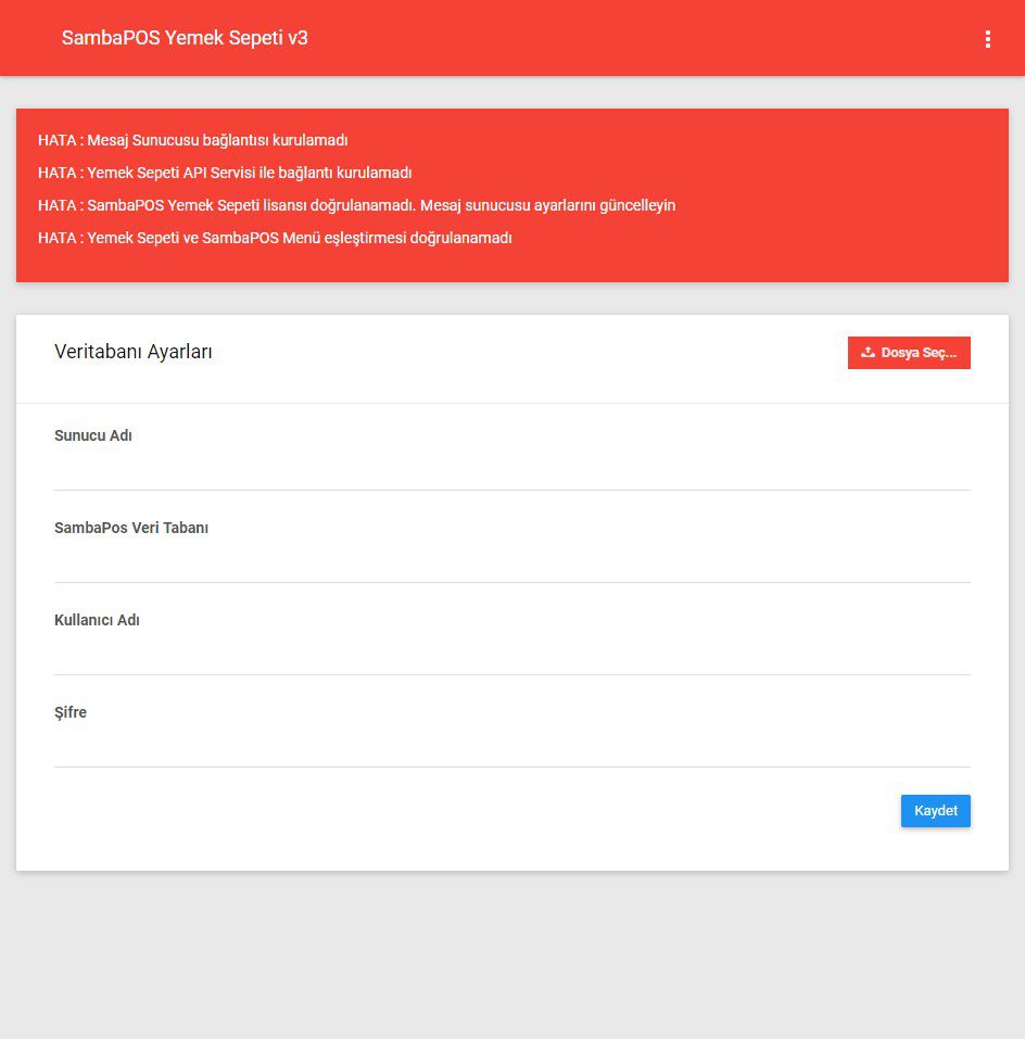 6.2. Yemek Sepeti V3 Entegrasyon Kurulumu