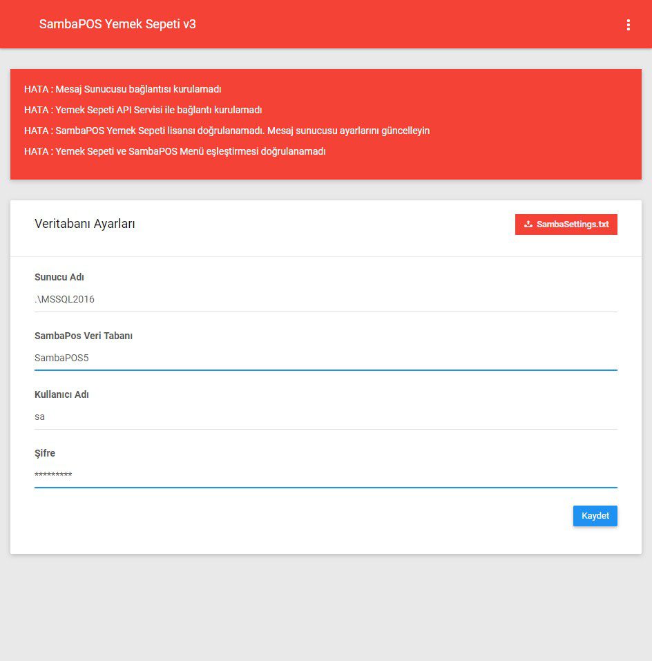 6.2. Yemek Sepeti V3 Entegrasyon Kurulumu
