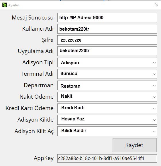 beko-tsm-220tr-1 6.9. Beko 300 TR Yeni Nesil Yazarkasa TSM (Kablosuz Bağlantı) Entegrasyon Nasıl Yapılır?