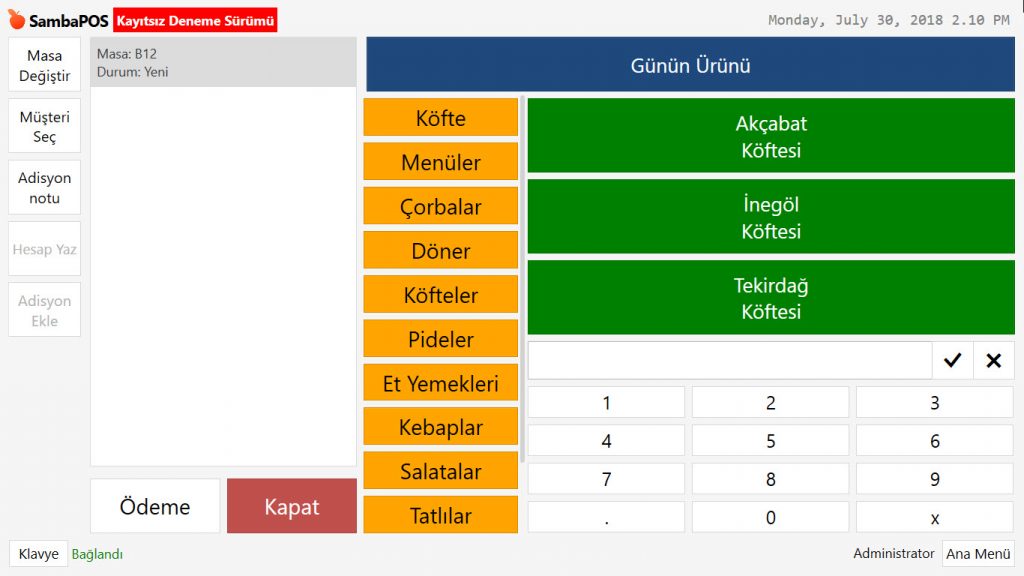 4.9. Günün Spesiyali Ürünleri Nasıl Tanımlanır?