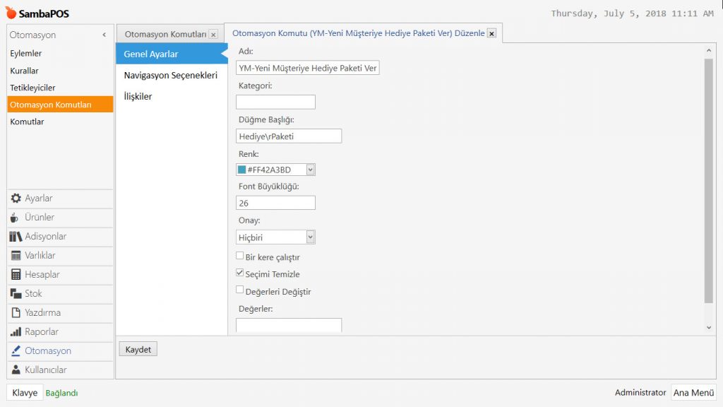 4.15. Her Yeni Müşteriye Bir Kereye Mahsus Promosyon Ürünü Verme Uygulaması
