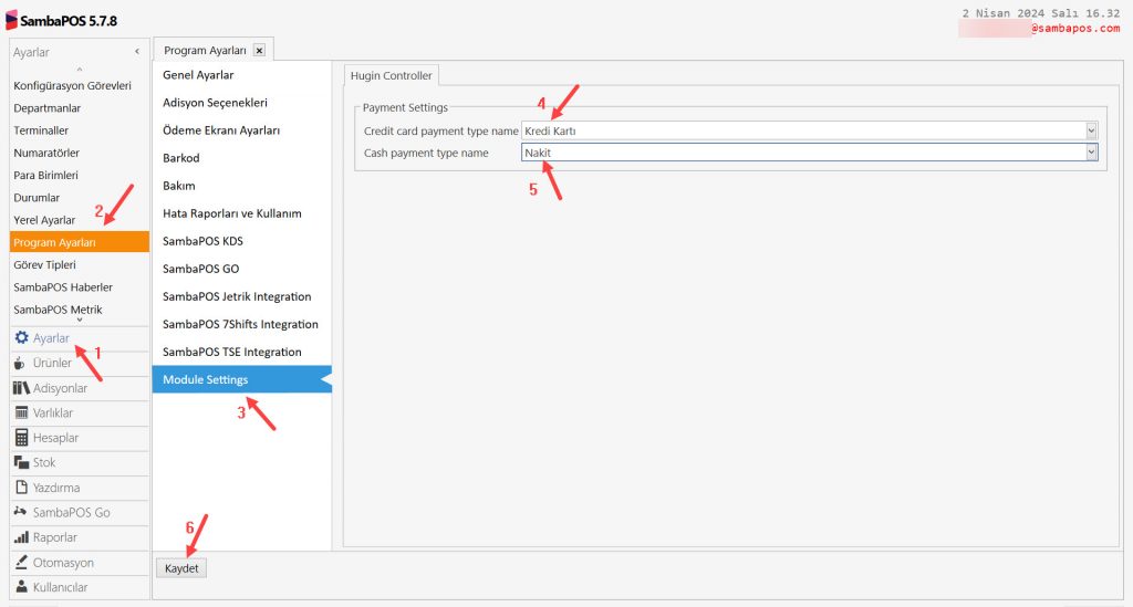 6.22. Hugin Yazarkasa GMP3 (Ethernet ile Bağlantı) Entegrasyonu Nasıl Yapılır?