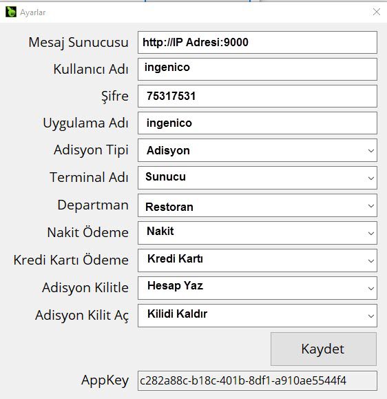 ingenico-tsm-1 6.5. Ingenico Yazarkasa TSM (Kablosuz Bağlantı) Entegrasyon Nasıl Yapılır?