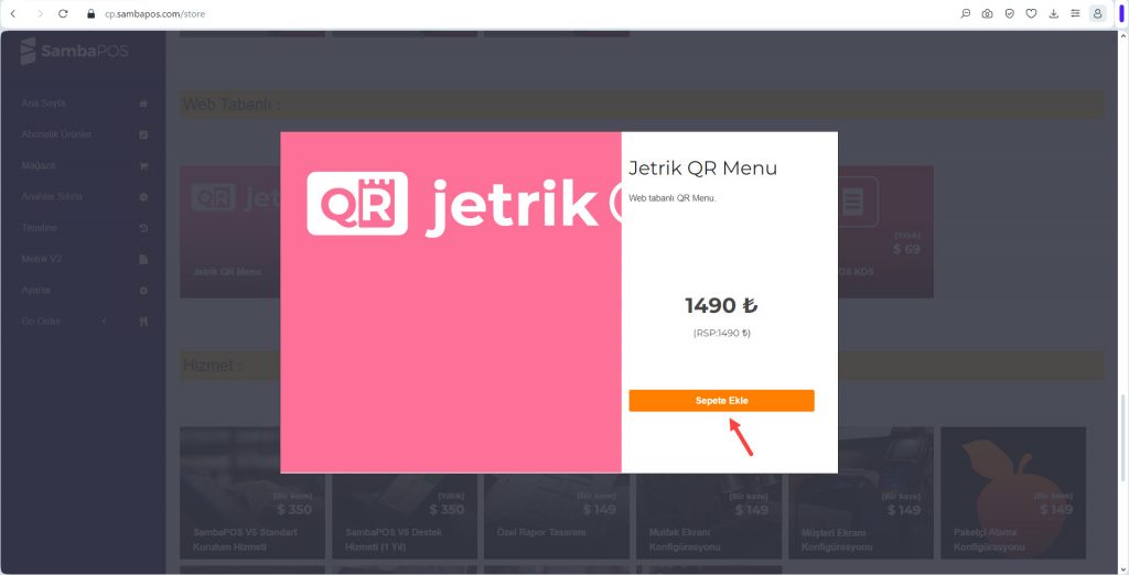 6.23. Jetrik QR Menu Entegrasyonu Nasıl Yapılır?