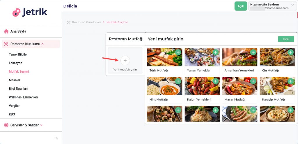 6.23. Jetrik QR Menu Entegrasyonu Nasıl Yapılır?