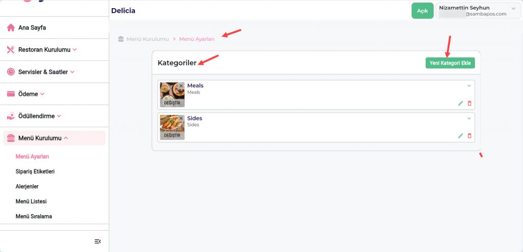 6.23. Jetrik QR Menu Entegrasyonu Nasıl Yapılır?