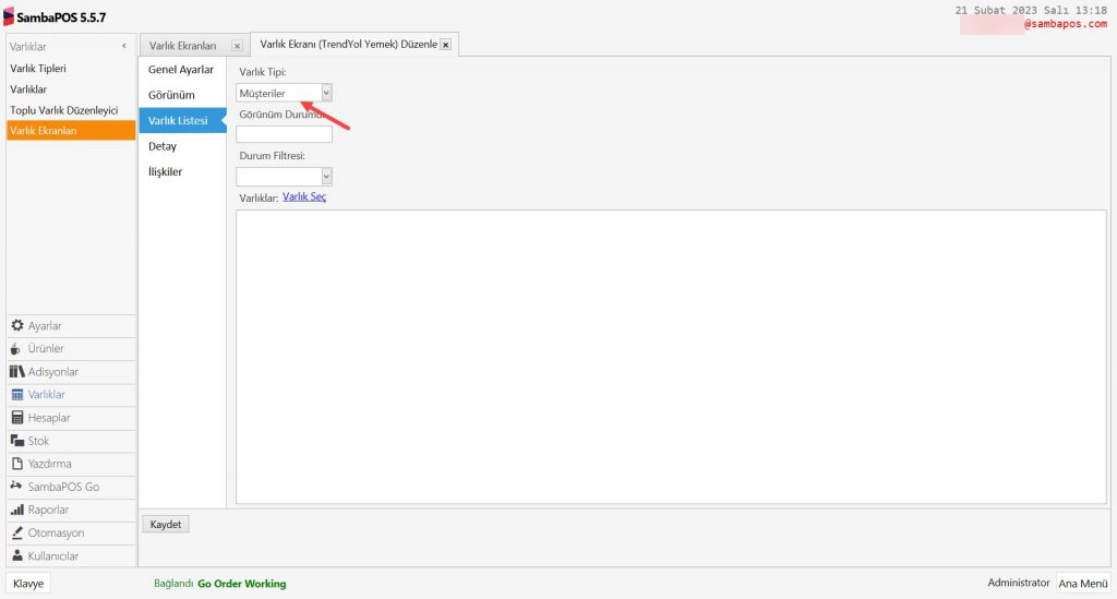 6.17. Go Order Trendyol Yemek Entegrasyonu